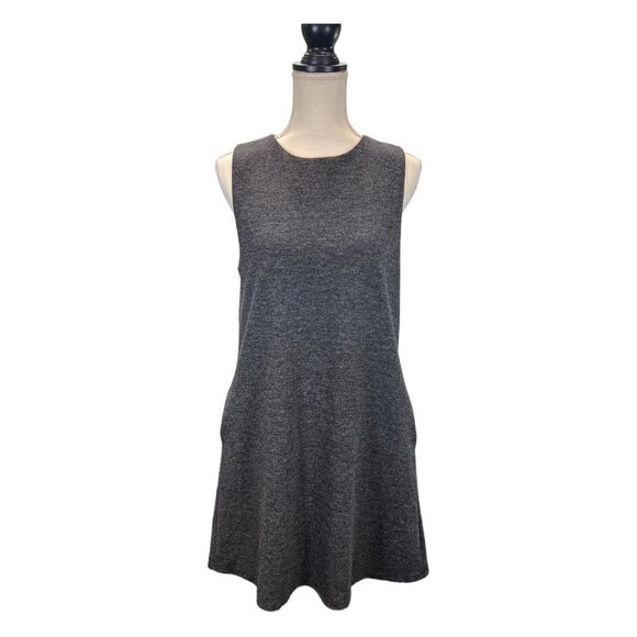 Anthropologie THML Womens M Dress Gray Heathered Knit Sleeveless Lined A Line - Picture 1 of 8
